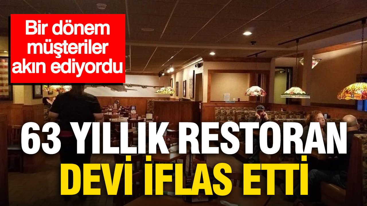 Bir dönem müşteriler akın ediyordu: 63 yıllık restoran devi iflas etti